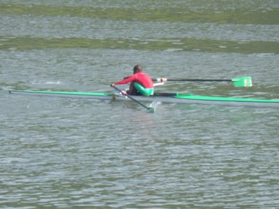 Axola Mlamla in the race